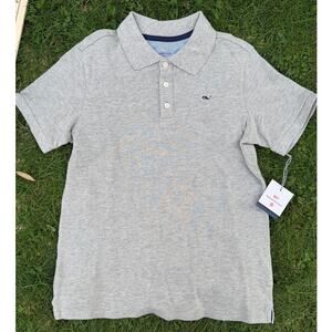 NWT Vineyard Vines for Target Kids Short Sleeve Polo Shirt Gray (SZ M 8-10)